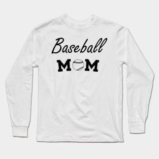 Baseball Mom, Baseball Mom Gift, Baseball Bling, Baseball Mom Custom Long Sleeve T-Shirt